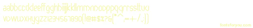 PaperclipBold Font – Yellow Fonts on White Background