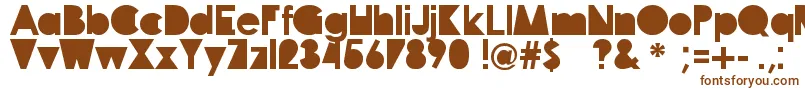 Шрифт Travellers – коричневые шрифты на белом фоне