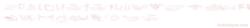 Czcionka Aprendizcaligrafico – różowe czcionki