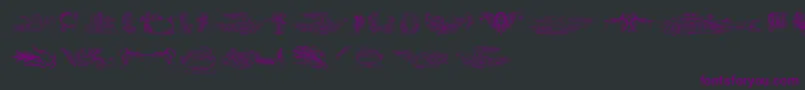 Aprendizcaligrafico Font – Purple Fonts on Black Background