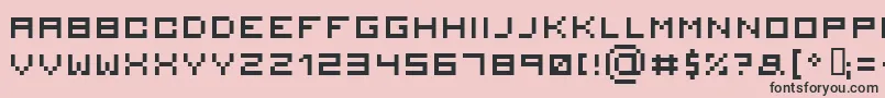 Serious 2 Font – Black Fonts on Pink Background