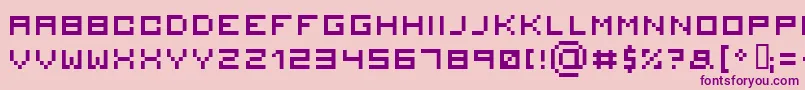 Serious 2 Font – Purple Fonts on Pink Background