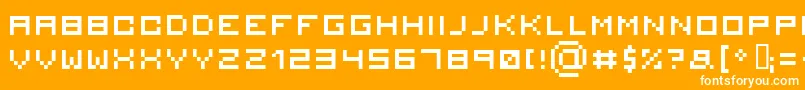 Serious 2 Font – White Fonts on Orange Background