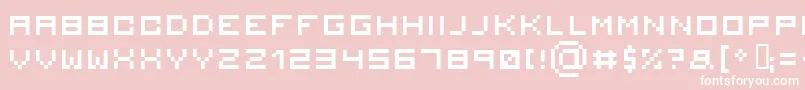 Serious 2 Font – White Fonts on Pink Background