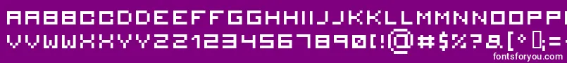 Serious 2 Font – White Fonts on Purple Background
