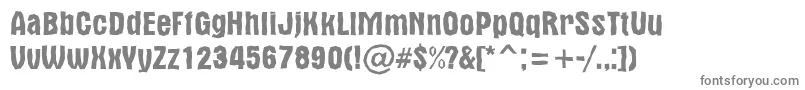 AAlternabrkdemi-fontti – harmaat kirjasimet valkoisella taustalla