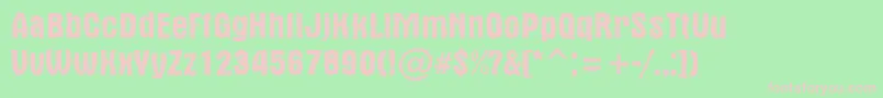 AAlternabrkdemi Font – Pink Fonts on Green Background