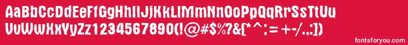 AAlternabrkdemi Font – White Fonts on Red Background