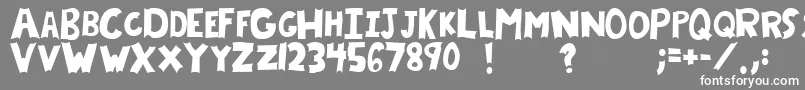 Chryf Font – White Fonts on Gray Background