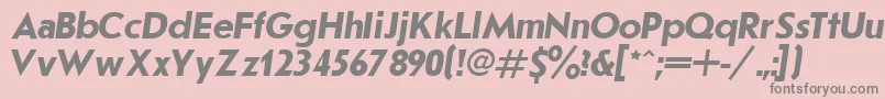JournalSansserifBoldItalic.001.001-Schriftart – Graue Schriften auf rosa Hintergrund
