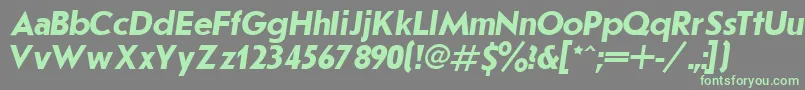 JournalSansserifBoldItalic.001.001-Schriftart – Grüne Schriften auf grauem Hintergrund