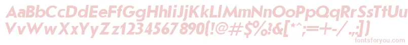 Шрифт JournalSansserifBoldItalic.001.001 – розовые шрифты на белом фоне
