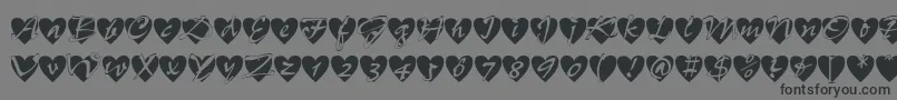 Fts12-Schriftart – Schwarze Schriften auf grauem Hintergrund