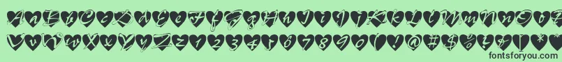 Fts12 Font – Black Fonts on Green Background
