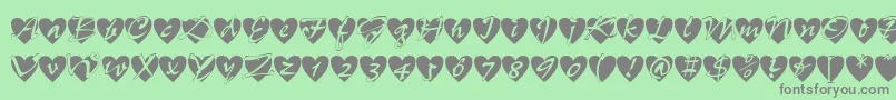 Fts12 Font – Gray Fonts on Green Background