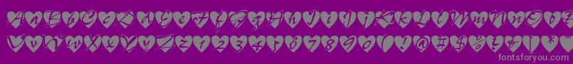 Weitere Informationen zur Fts12-Schriftart Fts12-Schriftart – Graue Schriften auf violettem Hintergrund
