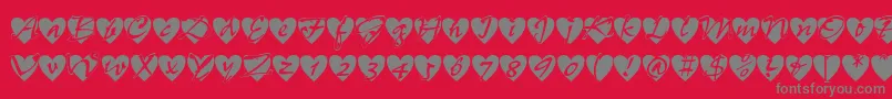 Fts12 Font – Gray Fonts on Red Background
