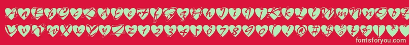 Fts12 Font – Green Fonts on Red Background
