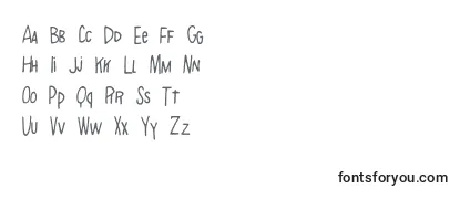 Überblick über die Schriftart AlphabetSoup