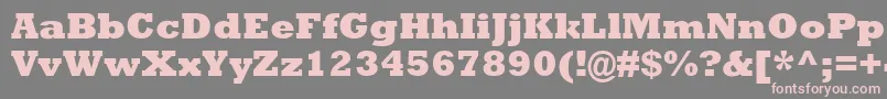 More about RockwellMtExtraBold Font RockwellMtExtraBold Font – Pink Fonts on Gray Background