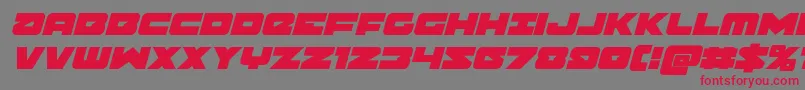 Banjinital Font – Red Fonts on Gray Background