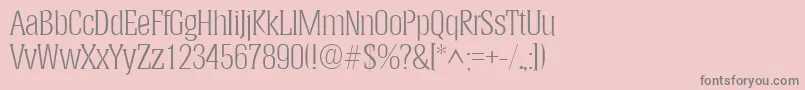 HeliumlhRegular Font – Gray Fonts on Pink Background