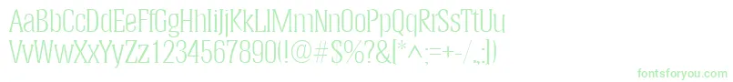 HeliumlhRegular Font – Green Fonts on White Background