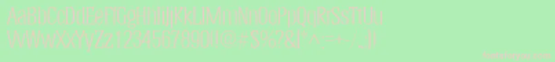 HeliumlhRegular Font – Pink Fonts on Green Background