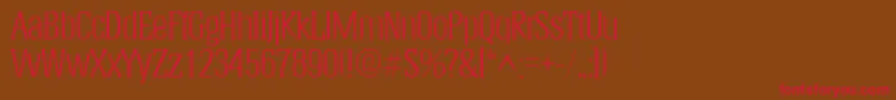 HeliumlhRegular Font – Red Fonts on Brown Background