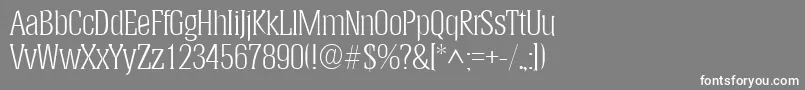 HeliumlhRegular Font – White Fonts on Gray Background