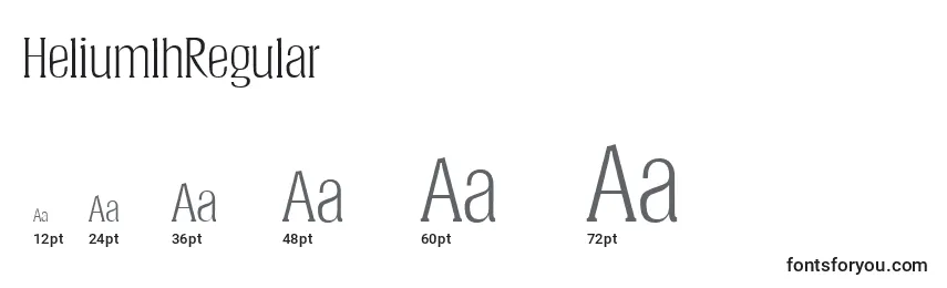 HeliumlhRegular Font Sizes