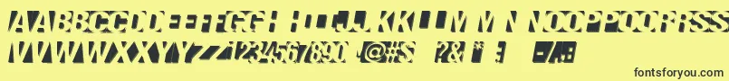 Negatron Font – Black Fonts on Yellow Background