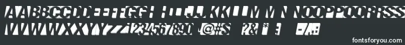 Шрифт Negatron – белые шрифты