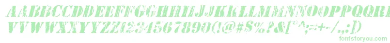 Wetworksital Font – Green Fonts