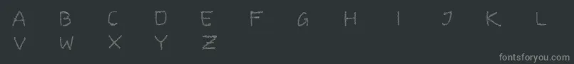 BarbedwireRegular-Schriftart – Graue Schriften auf schwarzem Hintergrund