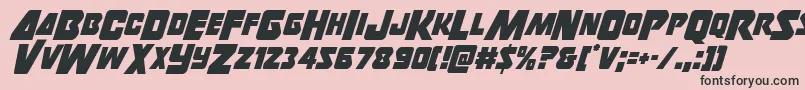 Thunderstrikecond Font – Black Fonts on Pink Background