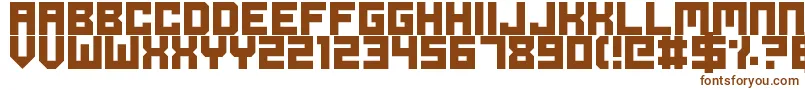 Czcionka OdeToIdleGaming – brązowe czcionki