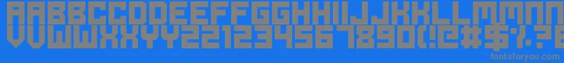 Шрифт OdeToIdleGaming – серые шрифты на синем фоне