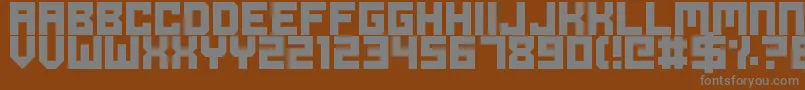 Шрифт OdeToIdleGaming – серые шрифты на коричневом фоне