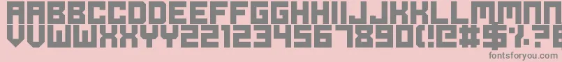 OdeToIdleGaming Font – Gray Fonts on Pink Background