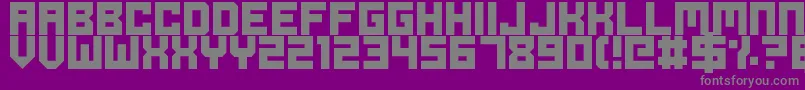 Шрифт OdeToIdleGaming – серые шрифты на фиолетовом фоне