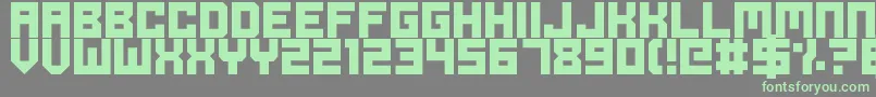 Fonte OdeToIdleGaming – fontes verdes em um fundo cinza