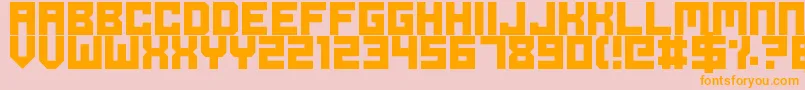 OdeToIdleGaming Font – Orange Fonts on Pink Background