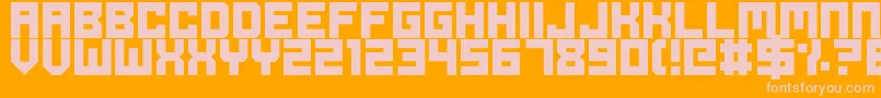 fuente OdeToIdleGaming – Fuentes Rosadas Sobre Fondo Naranja