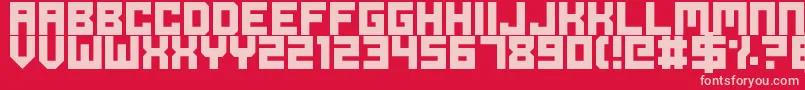 fuente OdeToIdleGaming – Fuentes Rosadas Sobre Fondo Rojo