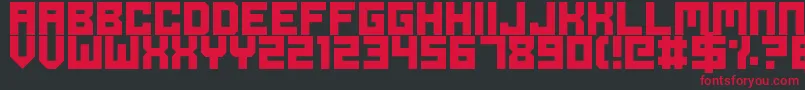 OdeToIdleGaming Font – Red Fonts on Black Background