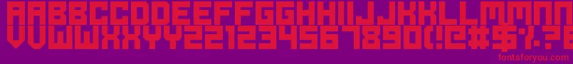 OdeToIdleGaming Font – Red Fonts on Purple Background