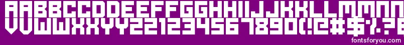 OdeToIdleGaming Font – White Fonts on Purple Background