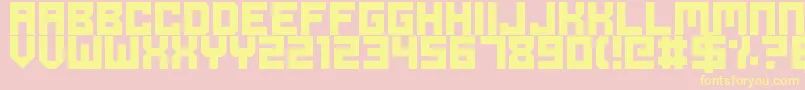 OdeToIdleGaming Font – Yellow Fonts on Pink Background