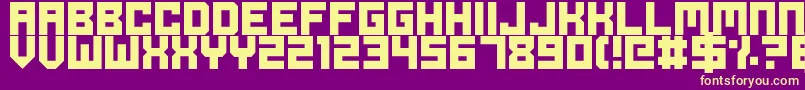 OdeToIdleGaming Font – Yellow Fonts on Purple Background